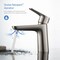 Kibi Harmony Single Handle Bathroom Vanity Sink Faucet with Pop Up Drain C-KBF1011BN-KPW100BN - alternate 5